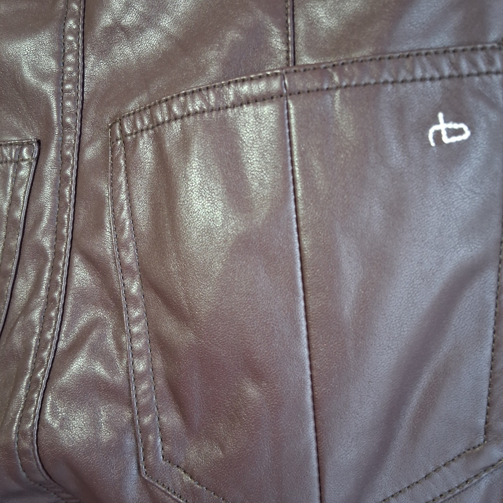 Rag & Bone Deep Burgundy Nina  Faux Leather Skinny Pants Sz. XS  Festival Boho - Picture 6 of 15